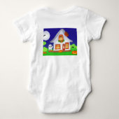 Baby One Stück mit Halloween-Bild Strampler (Rückseite)