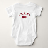 Baby ONE Year Baseball Baby Strampler (Rückseite)