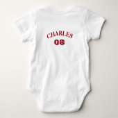 Baby ONE Year Baseball Strampler (Rückseite)