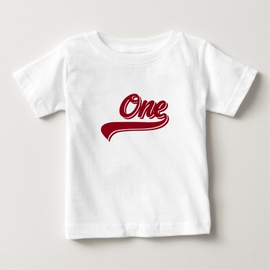 Baby ONE Year Baseball T - Shirt (Vorderseite)