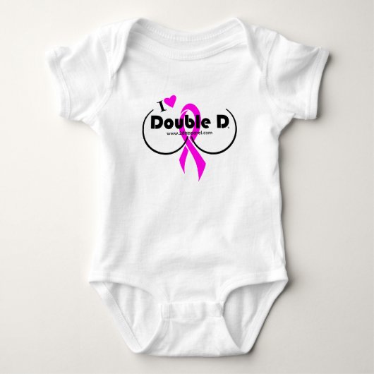 Baby Onezee - I Liebe Double D Strampler (Vorderseite)