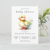Baby Online Duck Baby Dusche Einladung (Stehend Vorderseite)