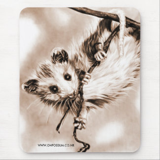 Baby-Opossum Mousepad - Sepia