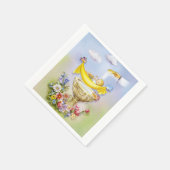 Baby or infant baptism ceremony napkins serviette (Ecke)