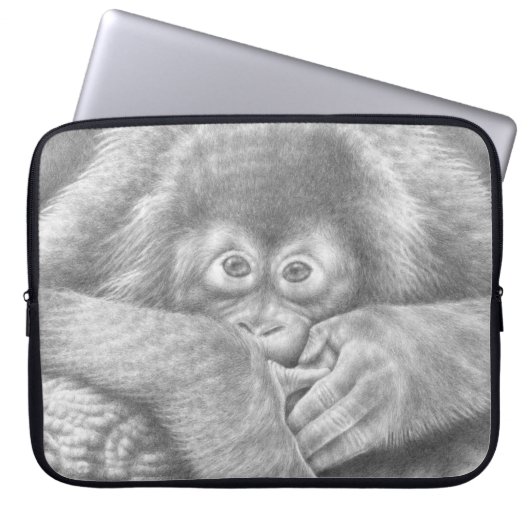 Baby-Orang-Utan Elektronik-Tasche Laptopschutzhülle (Vorderseite)