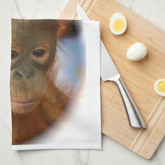 Baby-Orang-Utan Handtuch (Viertel Falte)