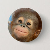 BABY-ORANG-UTAN KNOPF-BUTTON BUTTON (Vorderseite)