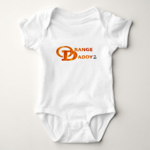 baby Orange Daddy 2D Strampler
