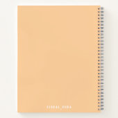 Baby orange Notizbuch (Rückseite)