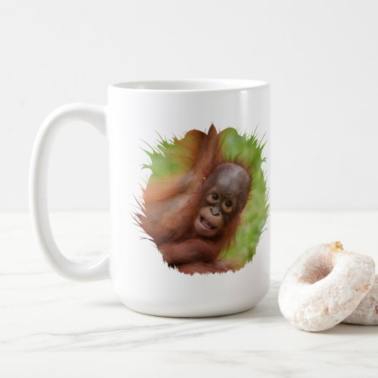 Baby Orangutan Joy Kaffeetasse (Mit Donut)