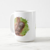 Baby Orangutan Joy Kaffeetasse (Vorderseite Links)