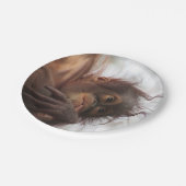 Baby Orangutan Paper Tellers Pappteller (Schrägansicht)