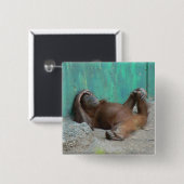 Baby orangutang Stillstehen Button (Vorne & Hinten)