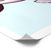 Baby Orca Niedlich Print für Kinder oder Kinderzim Poster (Ecke)