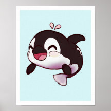 Baby Orca Niedlich Print für Kinder oder Kinderzim