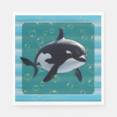Baby Orca-Papierhandtücher Serviette (Vorderseite)