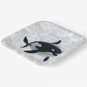 Baby-Orca-Platte Pappteller (Gewinkelt)