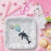 Baby-Orca-Platte Pappteller (Party)