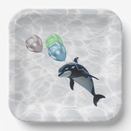 Baby Orca Platter Pappteller