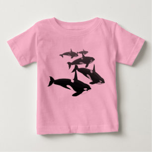 Baby Orca T - Shirt Personalisiert Orca Whale Shir