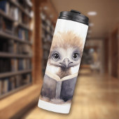 Baby Ostrich Reading Thermal Tumbler Thermosbecher
