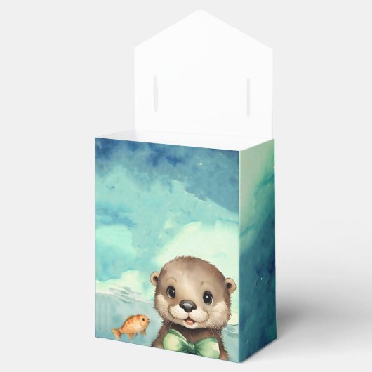 Baby Otter Baby Duwer Gender Neutral Geschenkschachtel (Geöffnet)
