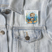 Baby Otter Boy Baby Dusche Button (Beispiel)