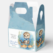 Baby Otter Boy Baby Dusche Geschenkschachtel (Geöffnet)