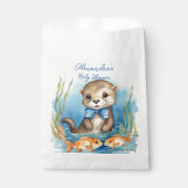 Baby Otter Boy Baby Dusche Geschenktütchen (Vorderseite)