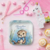 Baby Otter Boy Baby Dusche Pappteller (Party)