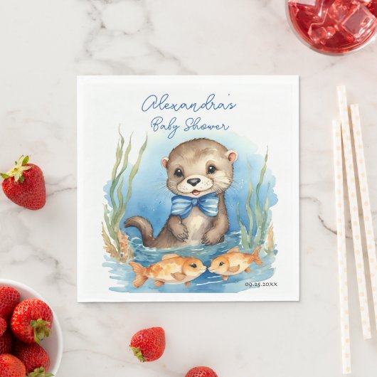 Baby Otter Boy Baby Dusche Serviette (Beispiel)