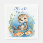 Baby Otter Boy Baby Dusche Serviette (Vorderseite)