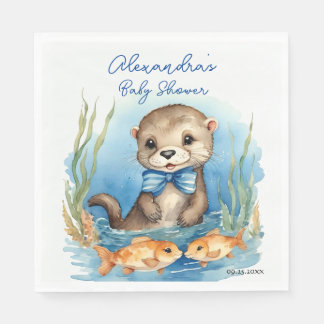 Baby Otter Boy Baby Dusche Serviette