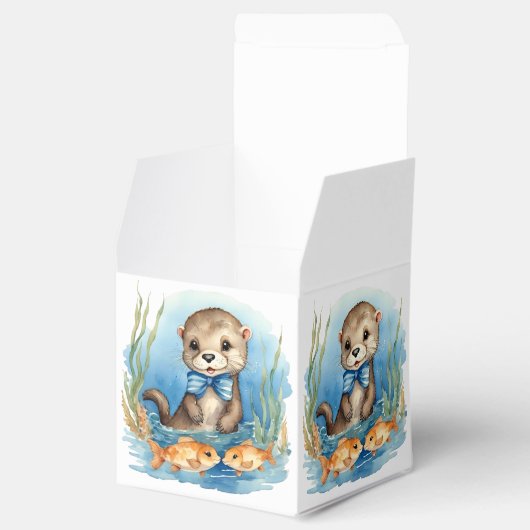 Baby Otter Boy Baby Showbox Geschenkschachtel (Geöffnet)