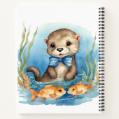 Baby Otter Boy Babydusche Gästeliste Notizblock (Rückseite)