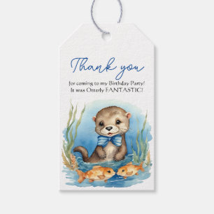 Baby Otter Boy Birthday Vielen Dank Geschenkanhänger