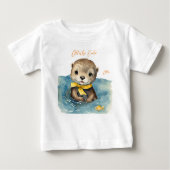Baby Otter Gender Neutral Baby T-shirt (Vorderseite)