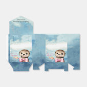 Baby Otter Girl Babydusche Geschenkschachtel (Ungefaltet)