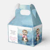 Baby Otter Girl Babydusche Geschenkschachtel (Rückseite)