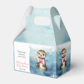 Baby Otter Girl Babydusche Geschenkschachtel (Vorderseite)