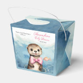Baby Otter Girl Babydusche Geschenkschachtel (Rückseite)