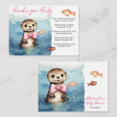 Baby Otter Girl Books for Baby Begleitkarte (Vorne/Hinten)
