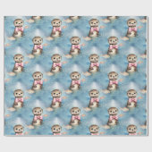 Baby Otter Girl Geschenkpapier (Flach)