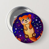 Baby Otter on Donut 2 Button (Vorne & Hinten)