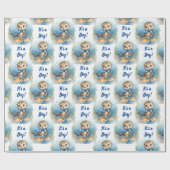 Baby Otter seine Baby-Dusche Geschenkpapier (Flach)