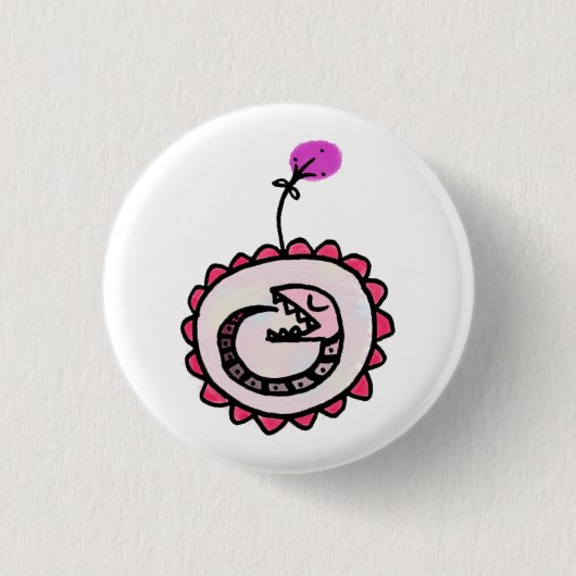 Baby ouroboros button (Vorderseite)