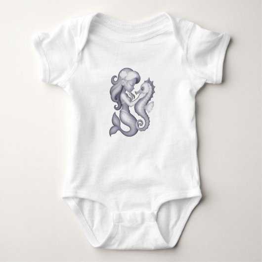 Baby outfit with seahorse baby strampler (Vorderseite)