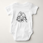 Baby outfit with seahorse baby strampler (Rückseite)