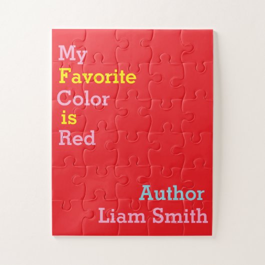 Baby Oversified Puzzle Favorite Color is Red (Vertikal)