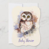Baby Owl Bird Baby Dusche Einladung (Vorderseite)